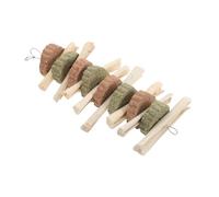 VILLFUL Bâtonnets à Mâcher pour Rongeurs Friandises Naturelles Jouets Bambou Balles De Grignotage Gâteaux Herbe Accessoires pour Petits Animaux Chinchillas Cochons