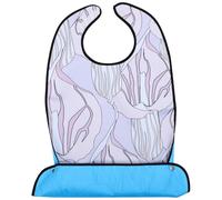VILLFUL Bavoir Imperméable pour Adultes et Personnes Âgées Grand Format Ajustable en Matériau Sain et Respirant Bavoir Anti-Fuites Réutilisable pour Repas et Soins Quotidiens