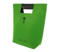 VILLFUL Bible Carrying Case Large Capacity Felt Tote Bag With PU Leather Handle For Church Study And Shopping Gift