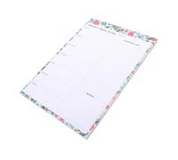 VILLFUL Bloc-notes Magnétique pour Frigo Pages Planificateur Hebdomadaire Repas avec Carnet Courses Détachable Organiseur Menu Aimanté pour Cuisine