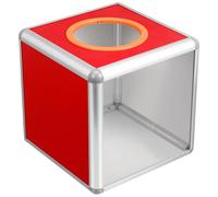 VILLFUL Boîte à Loterie Transparente Carrée 20x20x20 Cm en Plastique Robuste, Urne de Tirage pour Collecte de Fonds, Urne de Vote pour Réunions et Événements Professionnels