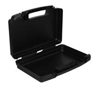 VILLFUL Boîte à Outils Petite Mallette en Plastique Rigide Noire 35,5 X 22 X 8 Cm Verrouillable, Mallette de Transport Portable pour Rangement Outils Électriques, Accessoires Bricolage,