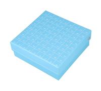 VILLFUL Boîte Congélation Carton Cases avec Couvercle Rabattable Rack de Rangement Échantillons pour Tubes Cryogéniques Organisateur Polyvalent pour Congélateur Laboratoire