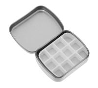 VILLFUL Boîte de Rangement Double Face pour Accessoires de Nail Art Organisateur Acier Inoxydable Boîte à Perles et Cosmétiques Maintien de Ordre et Protection Individuelle des