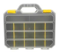 VILLFUL Boîte de Rangement Électronique Spacieuse avec Compartiments Amovibles Organisateur Portable pour Visserie et Petits Outils Mallette Pratique pour Composants et Accessoires