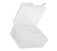 VILLFUL Boîte de Rangement Miniature PP pour Bijoux et Perles Organiseur Compact Résistant pour Anneaux Pendentifs et Accessoires Facile à Ouvrir et Nettoyer Gain de Place pour Placards