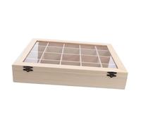 VILLFUL Boîte de Rangement pour Collections de avec Compartiments Organiseur Portable pour Cristaux et Spécimens de Géologie Éducative