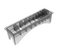 VILLFUL Boîte de Rangement pour Peignes de Tondeuse Organiseur Plastique Support Pratique avec Compartiments Multiples pour Coiffeurs et Usage Personnel