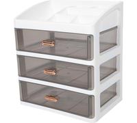 VILLFUL Boîte de Rangement Transparente à Tiroirs Multi-Couches pour Cosmétiques et Papeterie Organisateur de Bureau Robuste pour Salle de Bain et Chambre Rangement Pratique