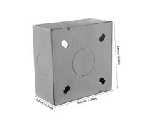 VILLFUL Boîte Encastrement Murale Inoxydable Boîte de Jonction Électrique Étanche Montage Surface pour Cuisines de Bain et Bureaux Support Câblage Multifonctionnel Bords Sécurisés