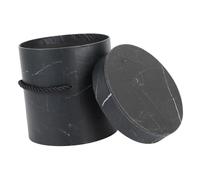 VILLFUL Boîte Ronde Cadeau Fleuriste Portable Papier Écologique Boîte Emballage Fleurs avec Couvercle pour Bouquets Saint-valentin Anniversaire