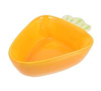 VILLFUL Bol en Céramique pour Hamster Et Cochon d'Inde Forme Carotte Bol à Nourriture Résistant Solide Alimentation Rongeurs Maison Animaux Petits Compagnons