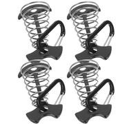 VILLFUL Boucle de Corde de Vent en Aluminium et Acier Inoxydable, Pack de 4 Boucles Robustes, adaptées pour Camping en Plein air et Excursions de randonnée