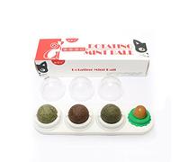 VILLFUL Boule de Catnip Rotative pour Interactif et Pratique Stimule des et Évite Griffures Snack à Catnip Blanc