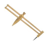 VILLFUL boussole en céramique compas Outils de modélisation d'argile outil de sculpture d'argile moulage en argile de mesure boussole circulaire Laiton Golden