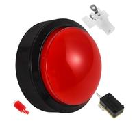 VILLFUL Bouton de Jeu Convexe Lumière Intégrée, Accessoire pour Machine de Jeu et Borne d'Arcade, pour Buzzer de Quiz