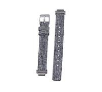 VILLFUL Bracelet Montre Remplacement Toile Grise Foncée Léger et Confortable et Respirant Compatible avec Fitbit Inspire Hr Petite