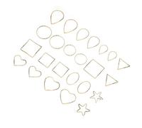 VILLFUL Breloques Géométriques pour Bijoux DIY Femmes, Alliage Léger 22 Pcs Multicolores, Accessoires Pendentifs Artisanat Créatif, Présent Loisirs Manuels Fête, Usage Quotidien
