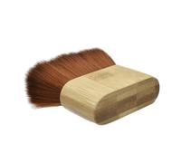 VILLFUL Brosse à Cheveux en Nylon Manche en Bois Antidérapant Brosse de Salon de Coiffure pour Cheveux Cassés Outil de Nettoyage Précis pour Contour du Cou Oreilles Usage Professionnel