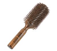 VILLFUL Brosse Ronde Poils Sanglier pour Cheveux Bouclés Brosse Coiffante pour Brushing et Boucles Définies Adaptée Cheveux Secs et Humides Massage Chevelu Ergonomique