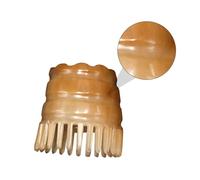 VILLFUL Brosse Shampooing Naturelle Corne de Buffle Peigne Massage Chevelu Anti-nœuds pour Usage Quotidien Brosse de Massage Traditionnelle Artisanale Couleur Aléatoire Couleur Aléatoire