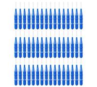 VILLFUL Brossettes Interdentaires en Plastique Bleu 2,5 MM Lot de 50, Outil Oral Solide pour Nettoyage des Dents, Usage Quotidien la Maison, au Bureau Voyage