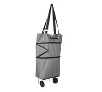 VILLFUL Cabas Pliable avec roulettes Chariot Courses Portable et Robuste Grand Voyage à Roues pour Supermarché et Transport Quotidien