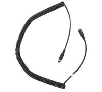 VILLFUL Câble d'enregistreur de caméra de recul à ressort avec connecteur 4 broches étanche et résistant aux vibrations pour voiture et divers véhicules