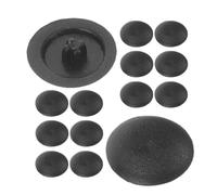 VILLFUL Cache-vis Noirs 200pcs en Plastique avec Installation Facile pour Vis de Prise Électrique en Environnements de Bureau
