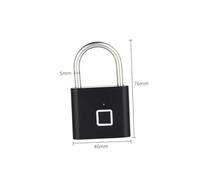 VILLFUL Cadenas à Reconnaissance Digitale Étanche pour Casier Extérieur Cadenas Électronique Portable Serrure Intelligente pour Vestiaire Salle de Sport et Porte de Jardin