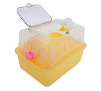 VILLFUL Cage De Transport pour Hamster avec Bouteille Eau Enclos Portable Plastique pour Petits Animaux Parfait pour avec Rongeurs Et Autres Petits Animaux