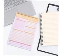 VILLFUL Cahier Planificateur de Repas Hebdomadaire Effaçable pour Maison Organiseur Menu Carnet Budget Alimentation Familles et Occupés