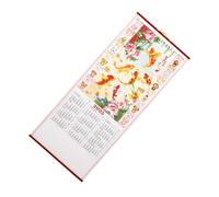 VILLFUL Calendrier Mural Décoratif Serpent Calendrier Suspendu Imitation Rotin Accessoires Bureau Pratique pour Planification Familiale