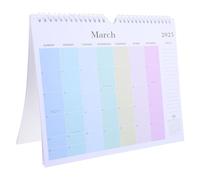 VILLFUL Calendrier Mural Mois Suspendu Papier Épais Calendrier Mensuel avec Grands Blocs Notes Mémo pour Organisation Bureau Maison