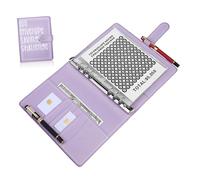 VILLFUL Carnet Épargne avec Blanc Organiseur de Épargne Réutilisable et Portable pour Facile des Objectifs Pratique et Élégant