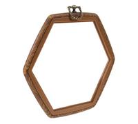 VILLFUL Cerceau à Broder Hexagonal 18,5x21 Cm En Plastique Pp Réutilisable, Cadre Pour Cerceau à Point De Croix, Accessoires Diy Pour Broderie, Travaux D'aiguille, Débutants Et Amateurs, Usage Maison