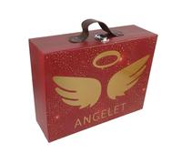 VILLFUL Coffret en Papier Multifonctionnel pour Mariage Anniversaire Décoration Petite Valise d'Emballage 1 Pièce Motif Charmant Organisateur de Voyage