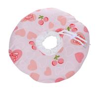 VILLFUL Collier de Récupération Chat S Forme de Cœur Rose Collerette Élisabéthaine Anti-égratignures Confortable et Ajustable pour Protection Post-opératoire