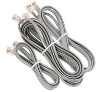 VILLFUL Cordon Téléphonique Fixe Rj12 6p6c Plat 3 Pièces Cuivre Pvc