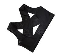 VILLFUL Correcteur de Posture Dorsal Ajustable en Taille M Ceinture Correctrice de Posture Noire pour Adultes et Étudiants Corset Orthopédique Maintien du Dos et Prévention