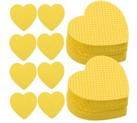 VILLFUL Cotton Nail Polish Remover Pads Heart-Shaped Soft Non-Shedding 200pcs for Eyelash Extension Application and Professional Use
