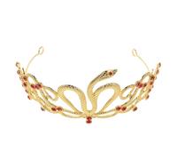 VILLFUL Couronne De Serpent Bicolore Serre-Tête Diadème De Mariée Accessoire De Mariage Couronne De Serpent Méduse Bijoux En Pierre Précieuse Costume De Méduse Coiffe De Déesse