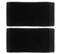 VILLFUL Coussinets pour Béquilles en Velours Noir, 1 Paire de Housses Rembourrées Antidérapantes pour Aisselles, Accessoires Confortables et Respirants Adaptés aux Béquilles Axillaires -
