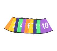 VILLFUL Couvre-cônes de Football Coupe du Monde, Protections de Seau Logo Numérique, Manchon pour Cône D'entraînement en Tissus Polyester, Lot de 10 pour Entraînement Football en