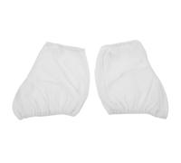 VILLFUL Couvre-patins stretch blancs pour patins à glace, 1 paire en velours, confort léger, adaptés aux entraînements de patinage artistique garçons