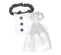 VILLFUL Couvre-Verres Vin Mariage Couple Flûtes Cover Décoration Accessoires Photocall Réutilisable