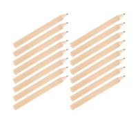 VILLFUL Crayons Gras Triangulaires Courts 50 Pièces Beige Crayons en Bois pour Dessin Bureau Maison Artistes