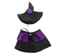 VILLFUL Déguisement Chien Halloween Costume Sorcier pour Chien avec Cape et Chapeau S Accessoires Cosplay Festif pour Animaux de Compagnie