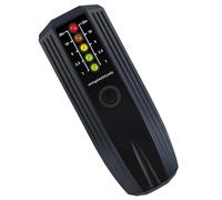 VILLFUL Détecteur de Champ Électromagnétique Emf Portable avec Indicateurs LED Testeur de Rayonnement Électromagnétique pour Meubles Antiquités et Matériaux de Construction Noir