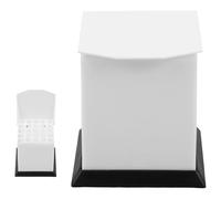 VILLFUL Distributeur Gestion Dentaires de Plastique en Blanc Granulés Design Convivial Précise et Stockage Rapide pour Cabinets
